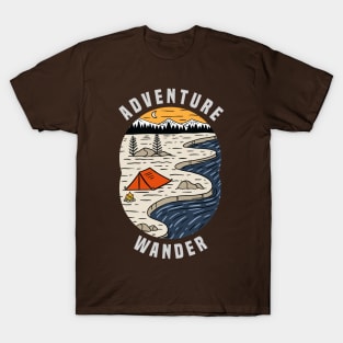 adventure wander camping tent T-Shirt